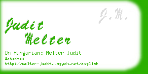 judit melter business card